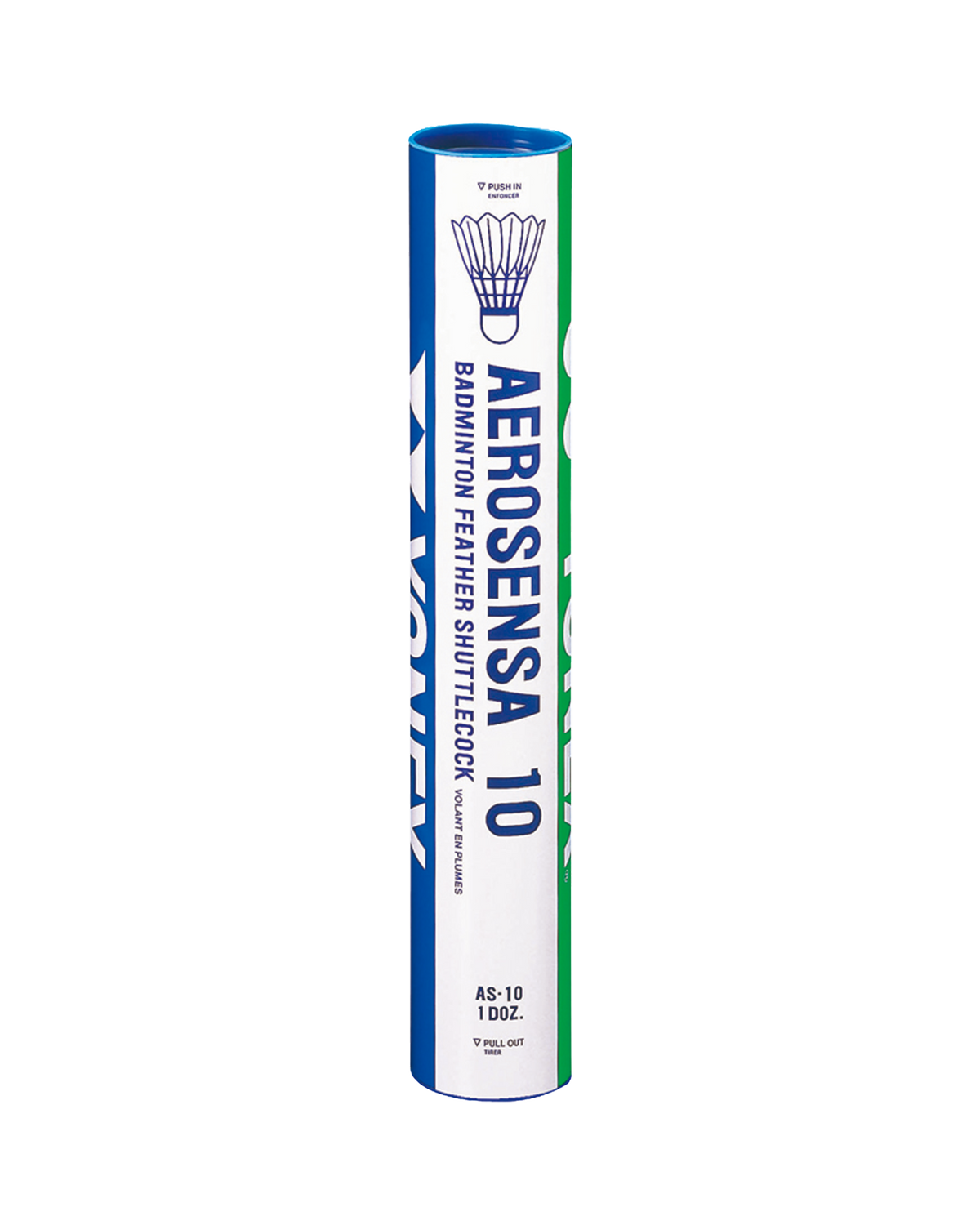 Yonex Aerosensa 10 feather shuttlecock tube