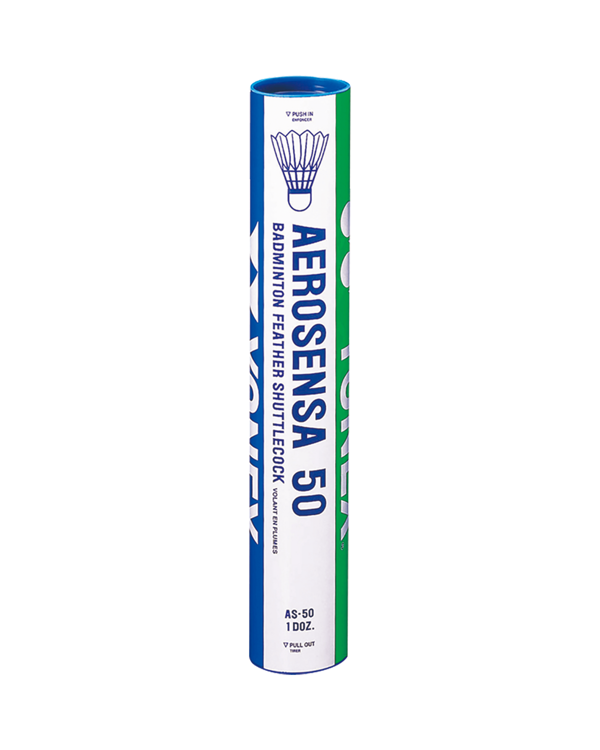 Yonex Aerosensa 50 feather shuttlecock tube