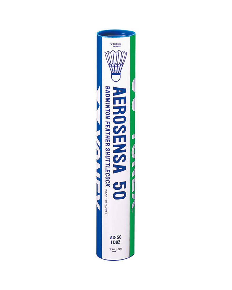 Yonex Aerosensa 50 feather shuttlecock tube