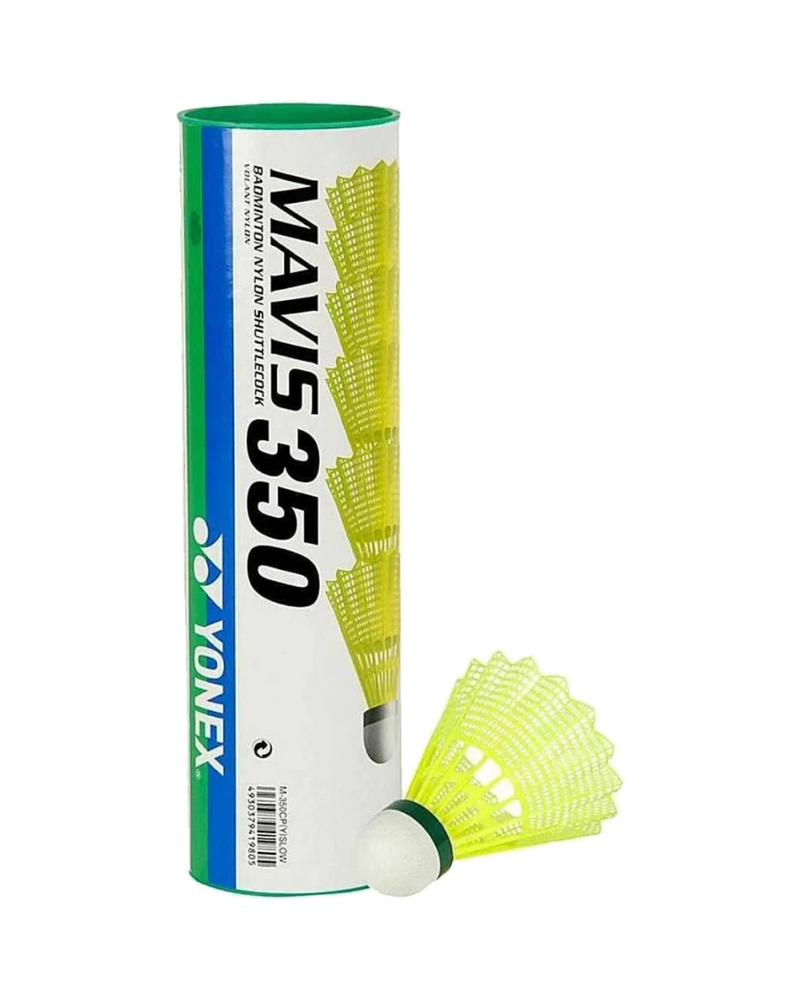 Yonex Mavis 350 nylon shuttlecock tube, green cap